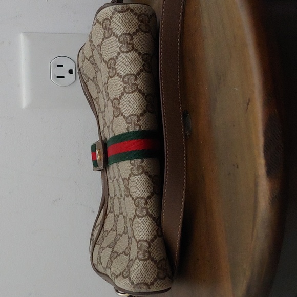 Authentic Vintage Gucci GG Monogram Supreme Sherry Web Ophidia Crossbody Bag - Picture 5 of 10